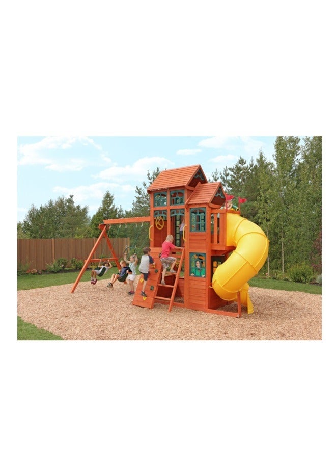 Kidkraft Canyon Ridge Wooden Outdoor Playset / Swing Set