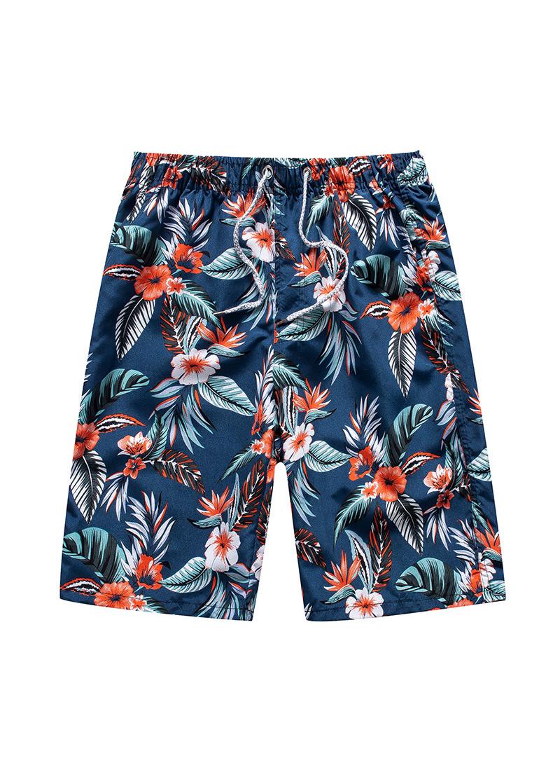 6-Piece Men Swim Beach Shorts Quick Dry Swimming Trunks Drawstring Surfing Board Shorts Loose Boxers Short Pants