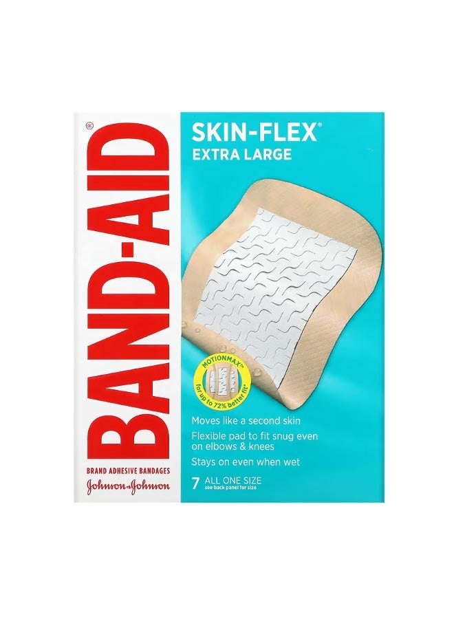Adhesive Bandages Skin Flex Extra Large 7 Bandages