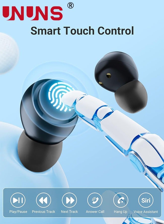 Wireless Earbuds Bluetooth Headphones,Mini Ear Buds Bluetooth 5.3 Headsets Built-in Mic,IPX7 Waterproof Lightweight Earphones Sports,Charging Case Digital Display,For Phone PC Laptop
