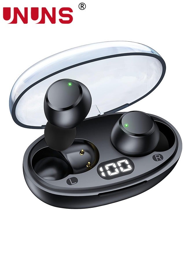 Wireless Earbuds Bluetooth Headphones,Mini Ear Buds Bluetooth 5.3 Headsets Built-in Mic,IPX7 Waterproof Lightweight Earphones Sports,Charging Case Digital Display,For Phone PC Laptop