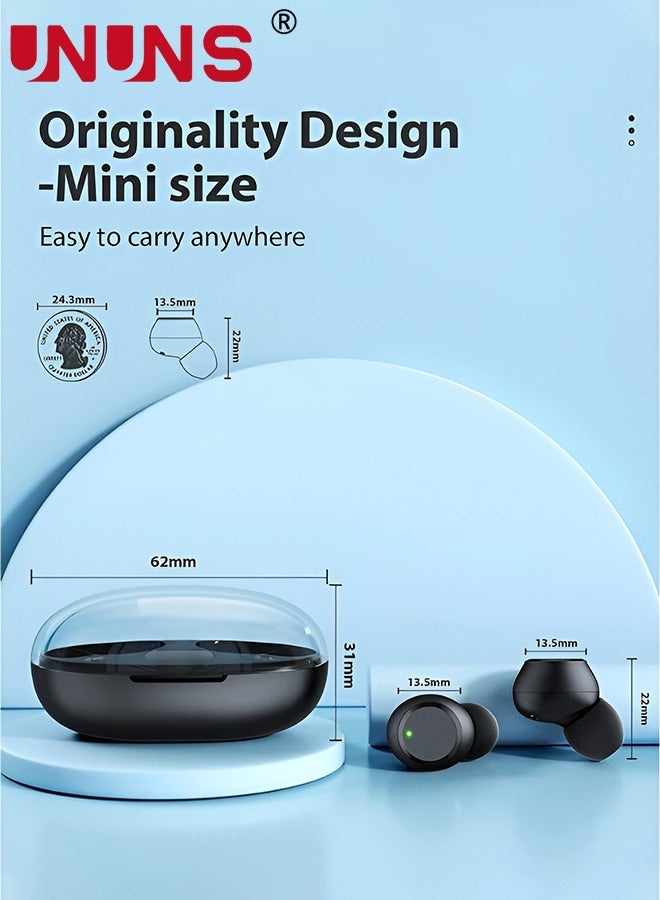 Wireless Earbuds Bluetooth Headphones,Mini Ear Buds Bluetooth 5.3 Headsets Built-in Mic,IPX7 Waterproof Lightweight Earphones Sports,Charging Case Digital Display,For Phone PC Laptop