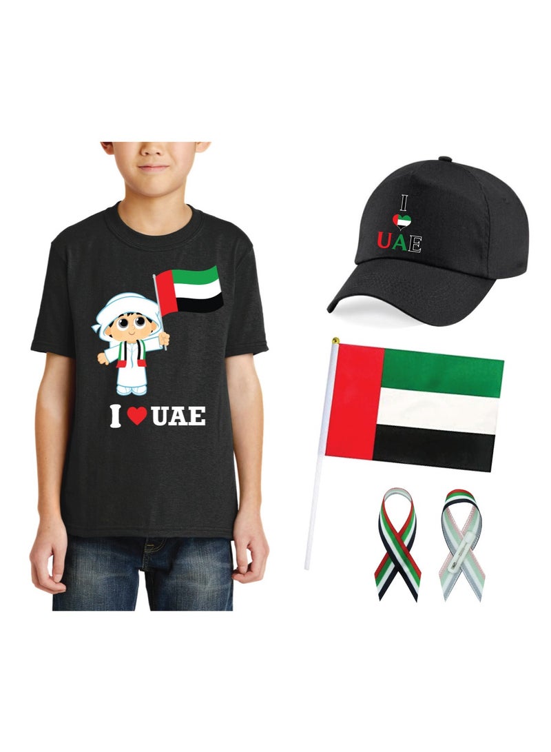 Kids Uae National Day Tshirt For Kids With Combo