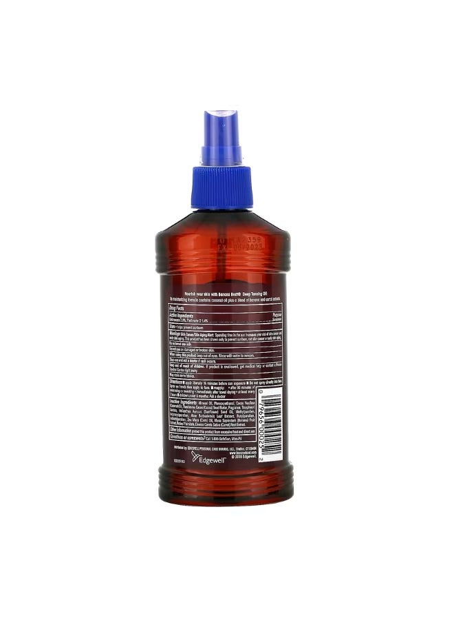 Deep Tanning Spray Oil with Coconut Oil SPF 4 8 fl oz 236 ml