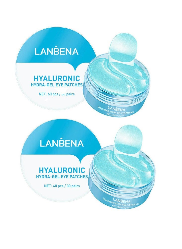 Lanbena Hyaluronic Acid Hydra Gel Eye Patches 30 Pairs 2 Pack