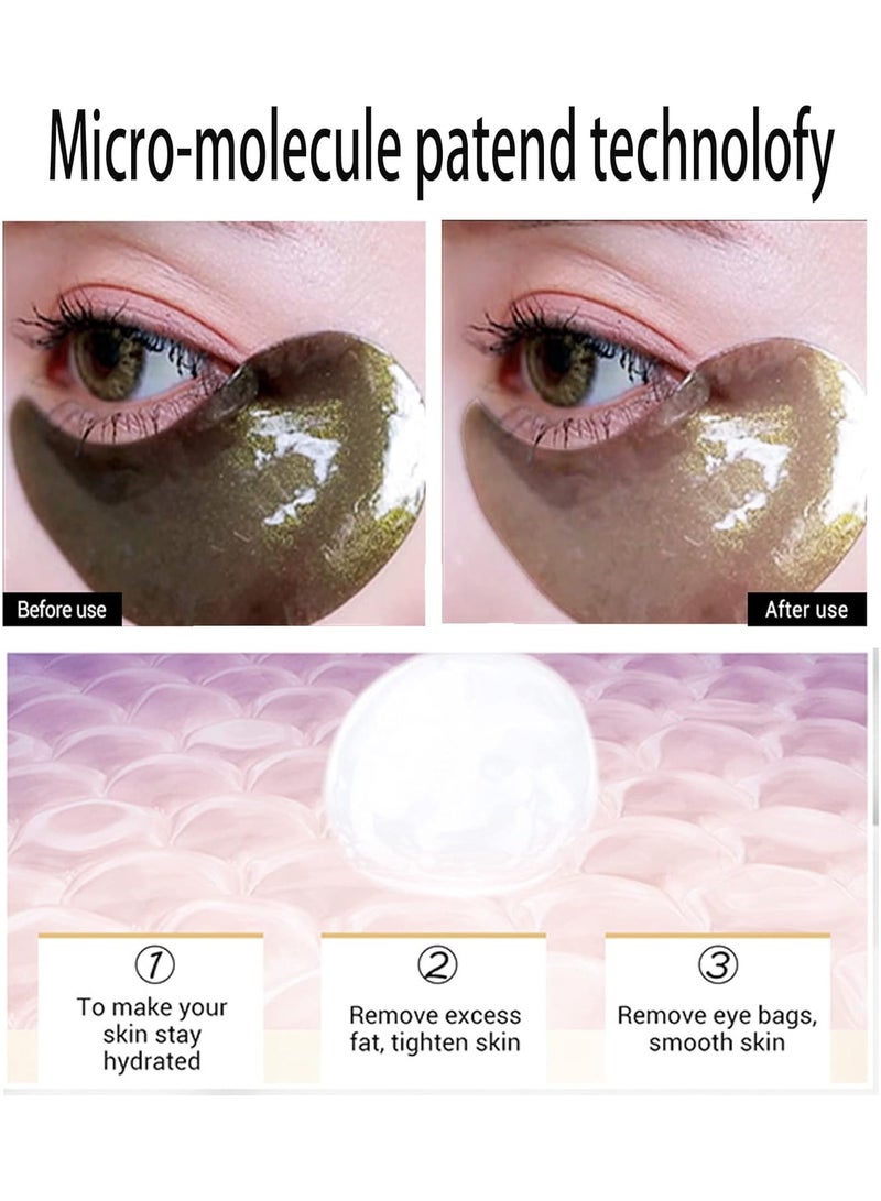 Lanbena Gold Black Pearl Hydra-Gel Eye Patches 30 Pairs 2 Pack