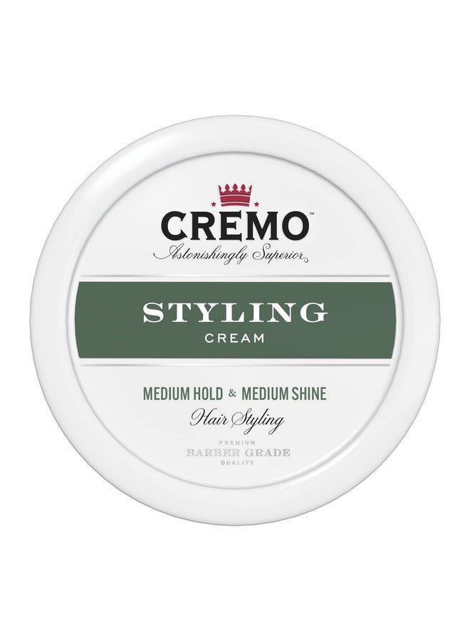 Premium Barber Grade Hair Styling Cream Medium Hold Medium Shine 4 Oz