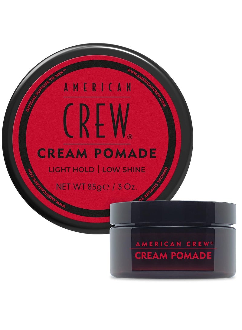American Crew Men's Hair Cream Pomade,Like Hair Gel with Light Hold & Low Shine 85g
