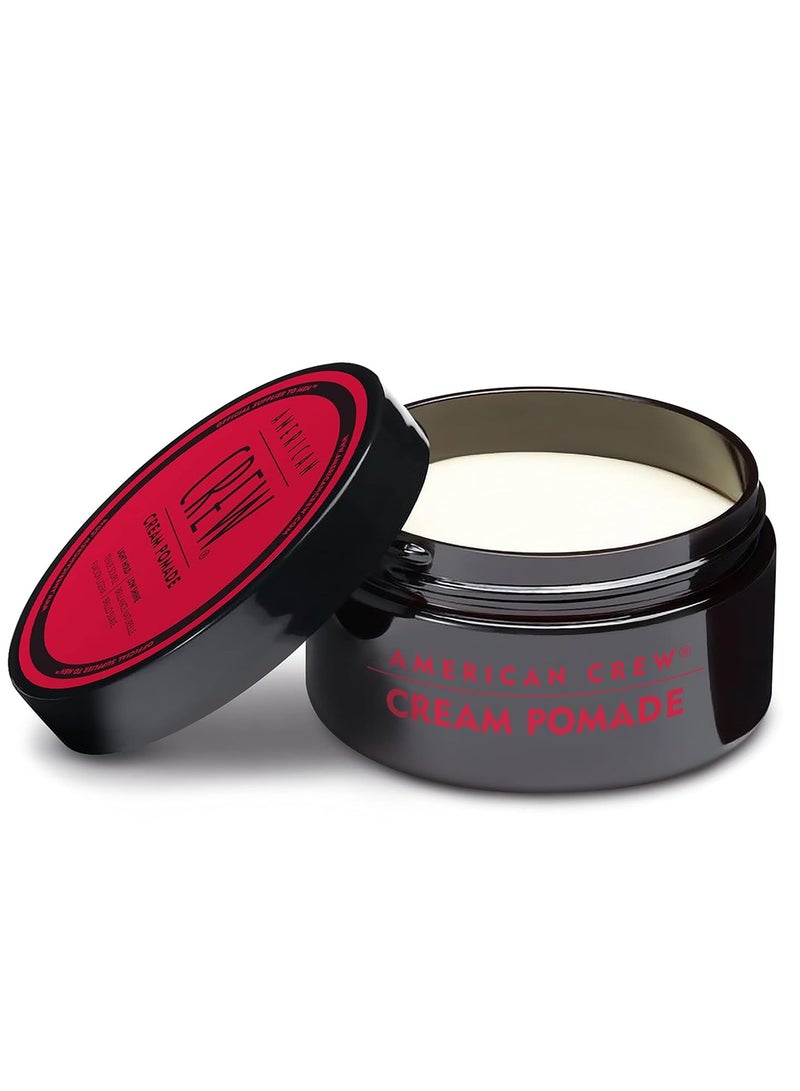 American Crew Men's Hair Cream Pomade,Like Hair Gel with Light Hold & Low Shine 85g