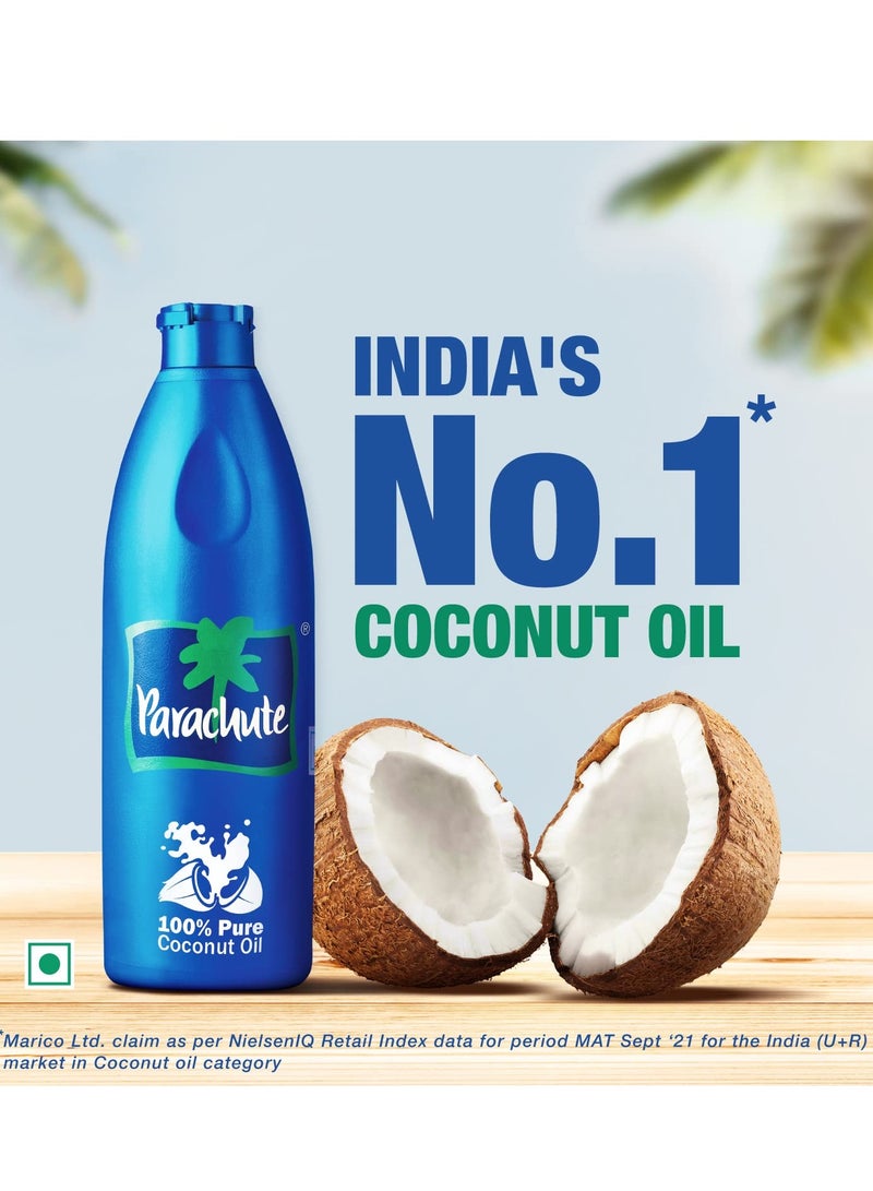 Parachute 100% Pure Coconut Oil 600ml And Parachute Advansed Body Lotion Soft Touch 400ml