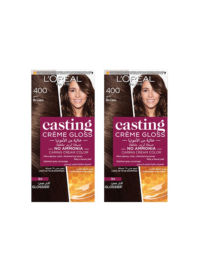 Casting Crème Gloss No Ammonia Hair Color For Shiny Hair 400 Brown