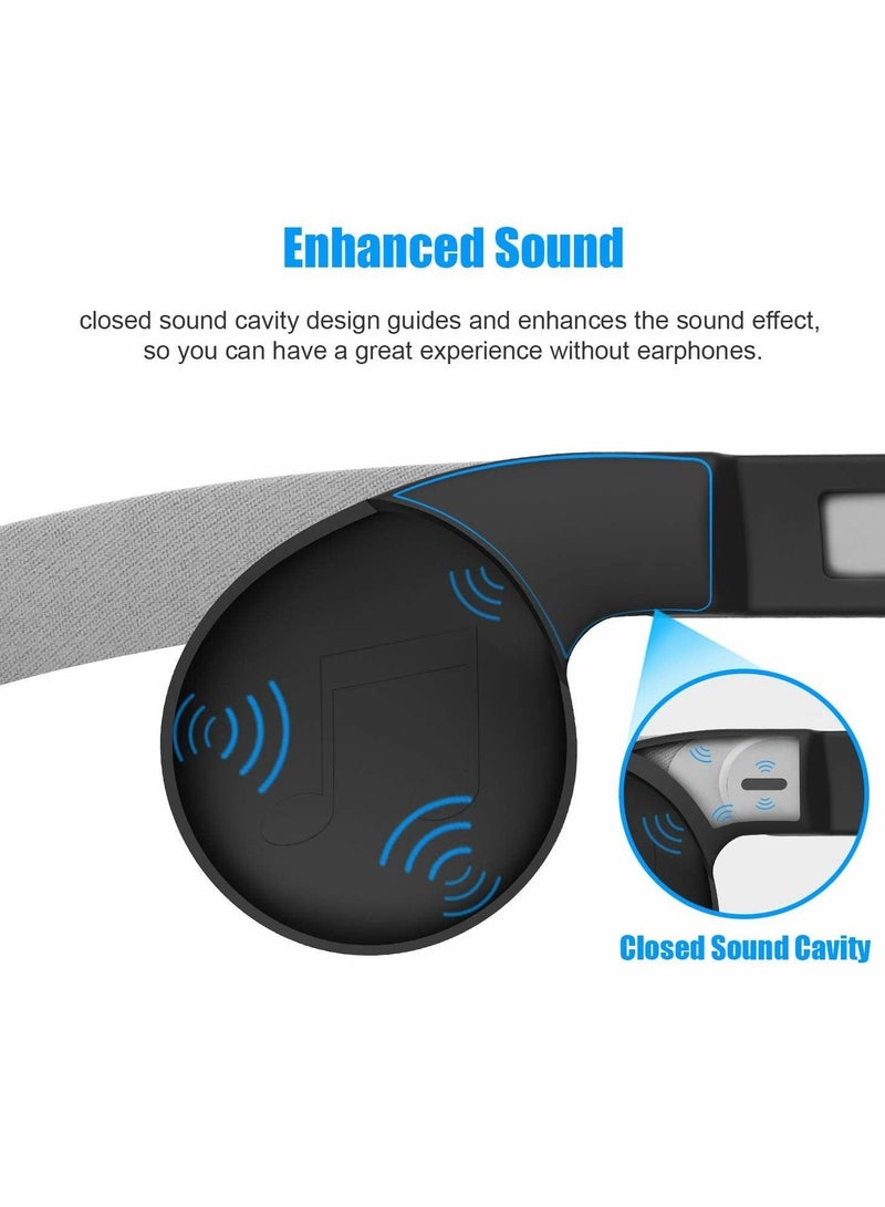 Silicone Earmuffs for Oculus Quest 2 VR Enhance Headphone Sound Compatible with Quest 2 Accessories Headphone Extensions (Black, 1 Pair)