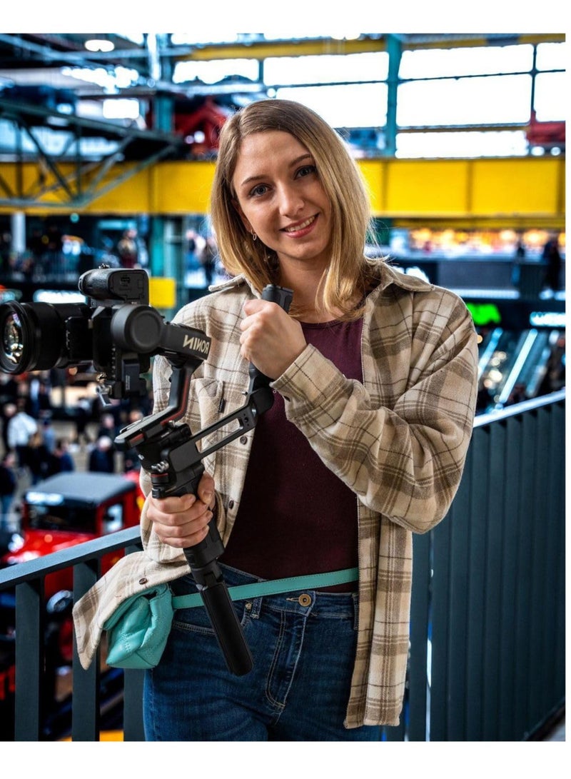 RS3 Vertical Camera Mount,Robust Portrait Mounting Solution Compatible with DJI RS 2/RS 3/RS3 PRO for IG YouTube Shorts Tiktok Video Extended Vertical Shooting, Camera Stabilizer