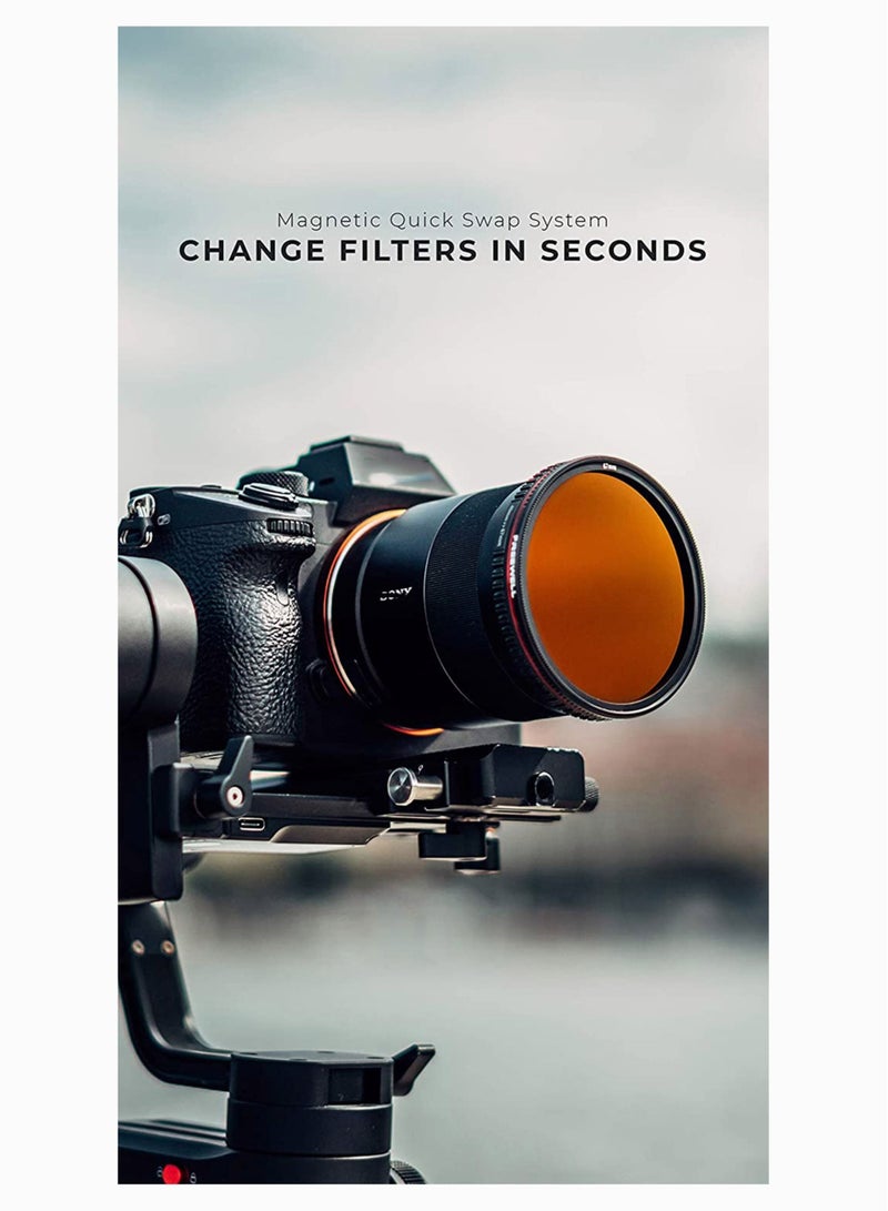 Circular Polarizers Filter, Camera Filter Magnetic Quick Swap System 58mm Circular Polarizer (CP) Camera Filter HD 18 Layer Super Slim Multi Coated CPL Lens Filter