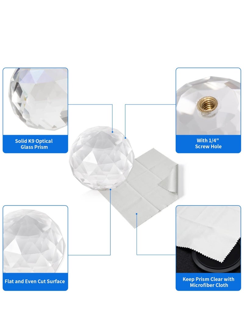 Photography Prism, Optical Crystal Glass Ball Filter with 1/4