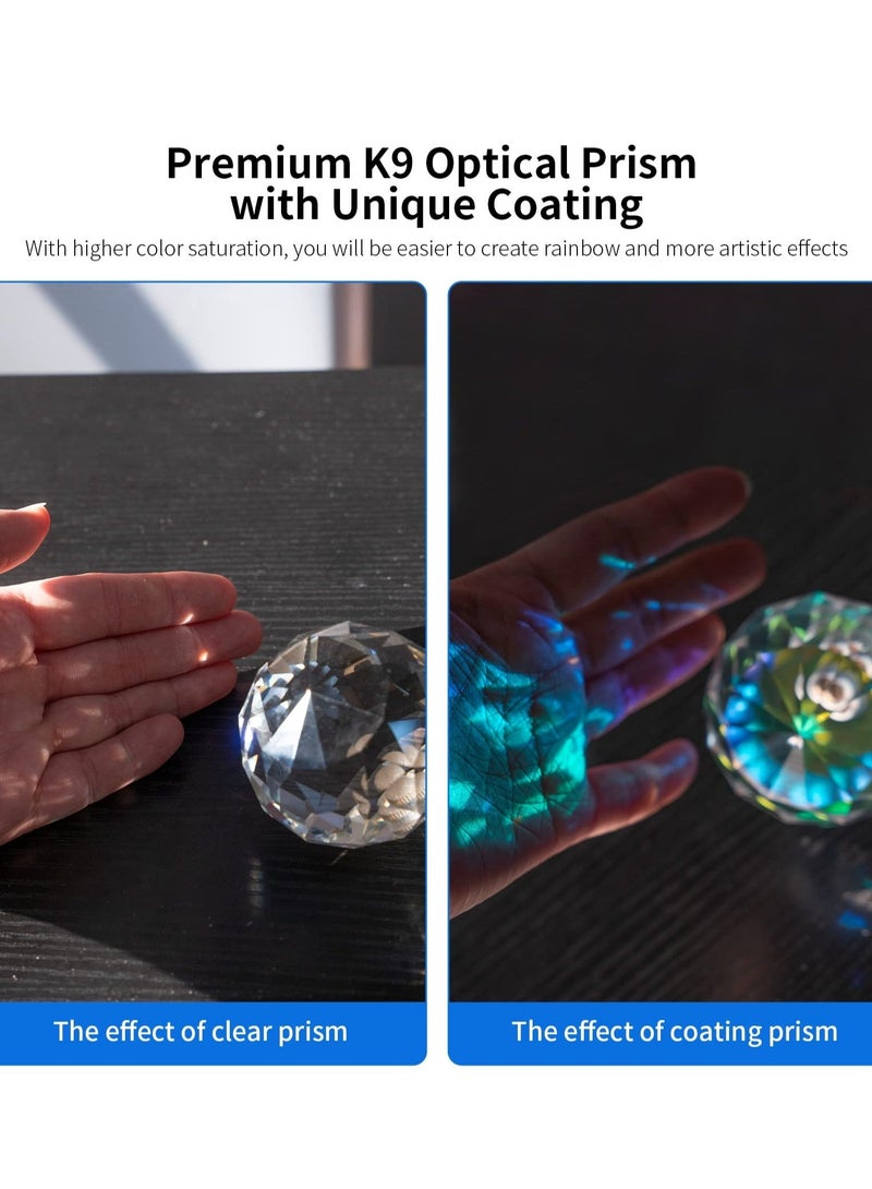 Photography Prism, Optical Crystal Glass Ball Filter with 1/4