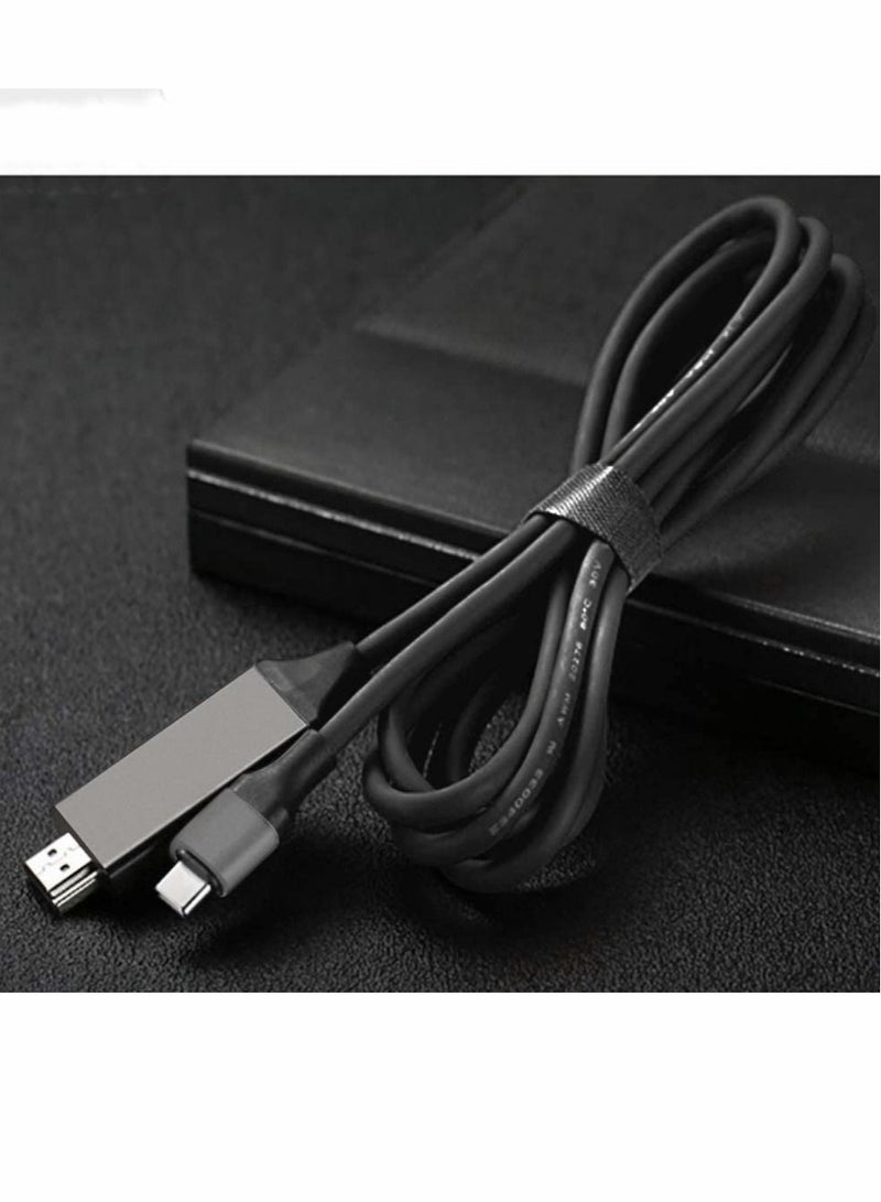 USB C to HDMI Cable, 4K@60Hz Type C to HDMI Cord 6ft