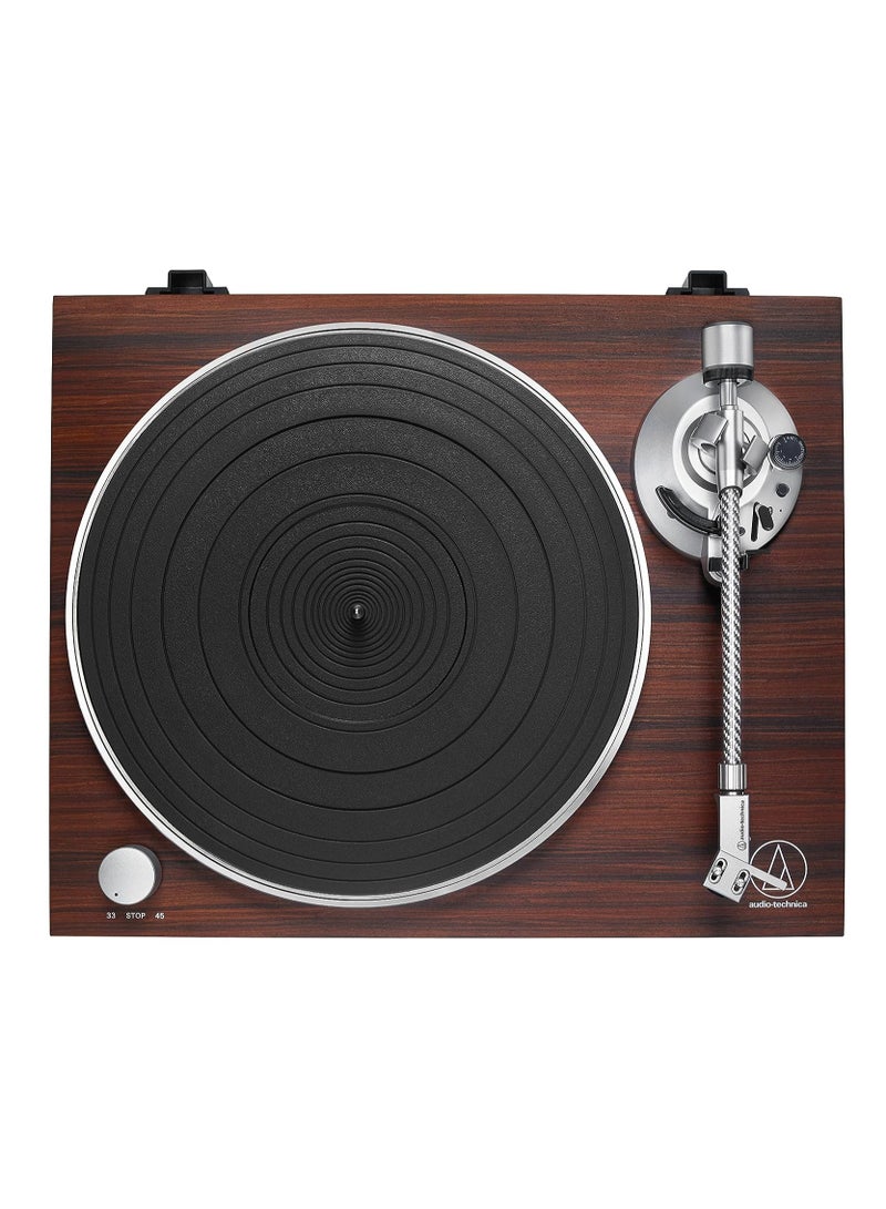 Audio Technica AT-LPW50BT-RW Bluetooth Turntable Manual Belt-Drive 33/45 (Rosewood)