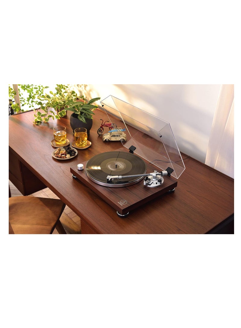 Audio Technica AT-LPW50BT-RW Bluetooth Turntable Manual Belt-Drive 33/45 (Rosewood)