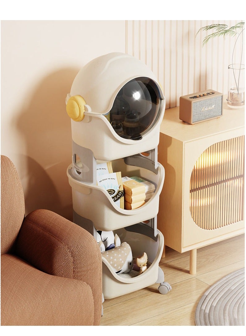 Baby Diaper Caddy, Plastic Movable Cart for Newborn Nursery Essentials Baby Diapers Organizer for Changing Table & Crib, Easy to Assemble