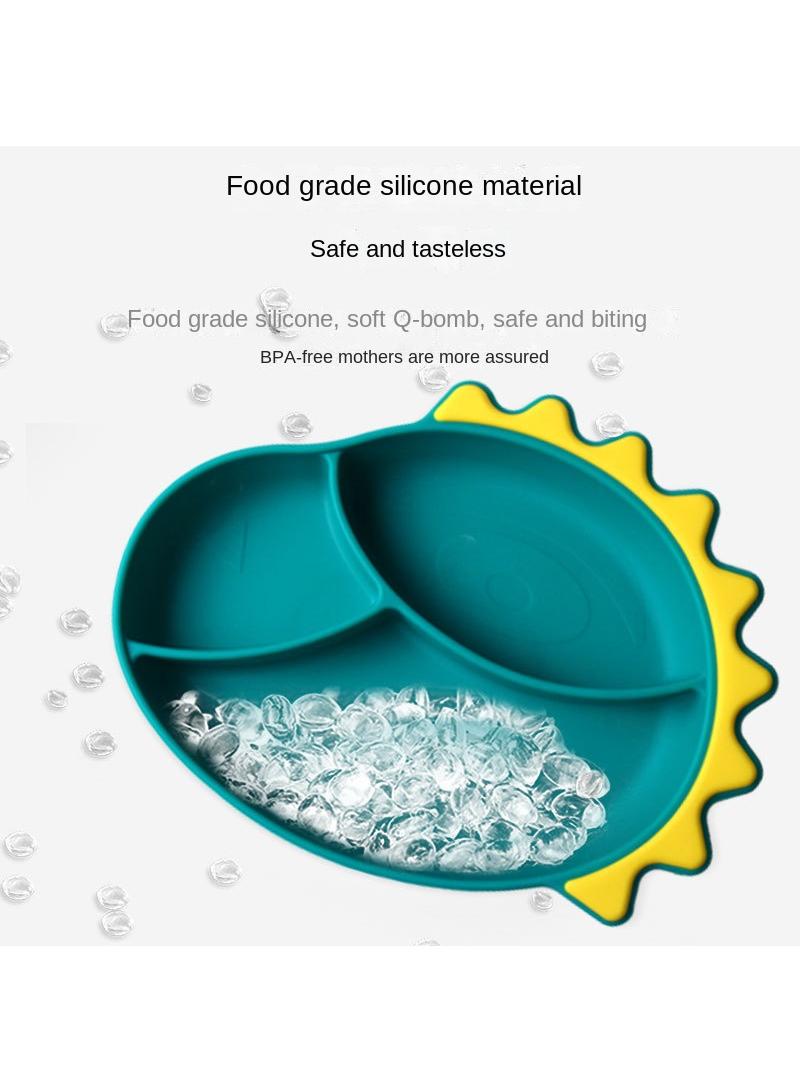 3-Piece Baby Multifunctional Silicone Plate and Spoon Set