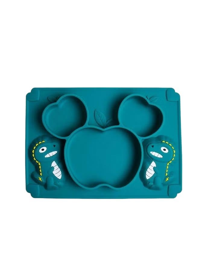 3-Piece Baby Multifunctional Silicone Plate and Spoon Set