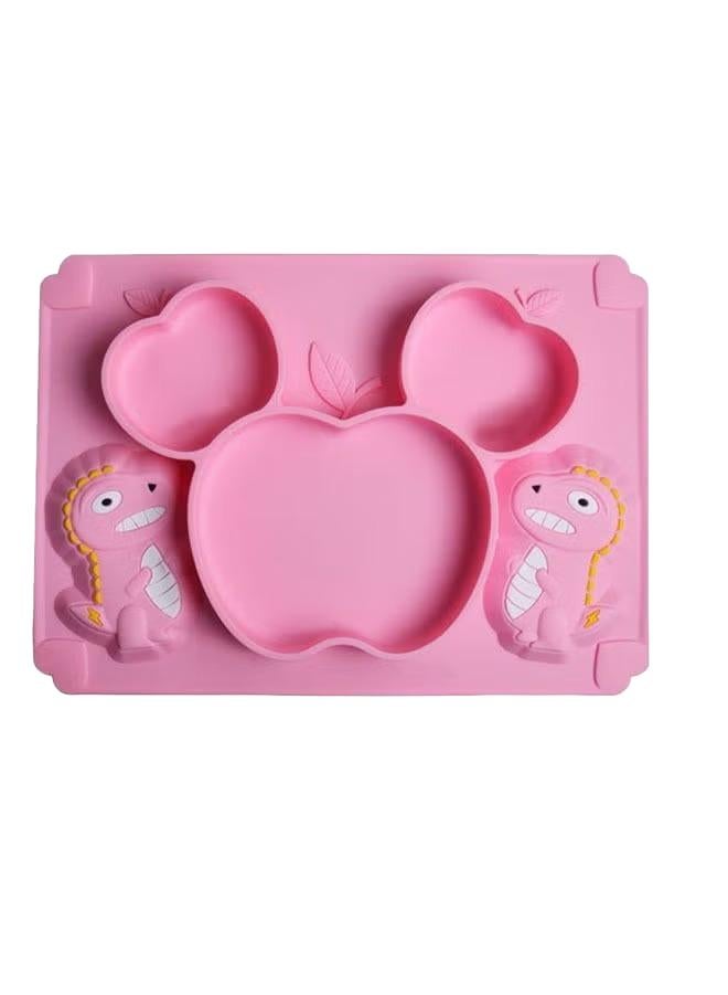 3-Piece Baby Multifunctional Silicone Plate and Spoon Set