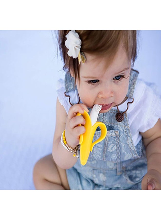 Bendable Soft Silicone Aiybao Infant Training Toothbrush and Teether for Kids