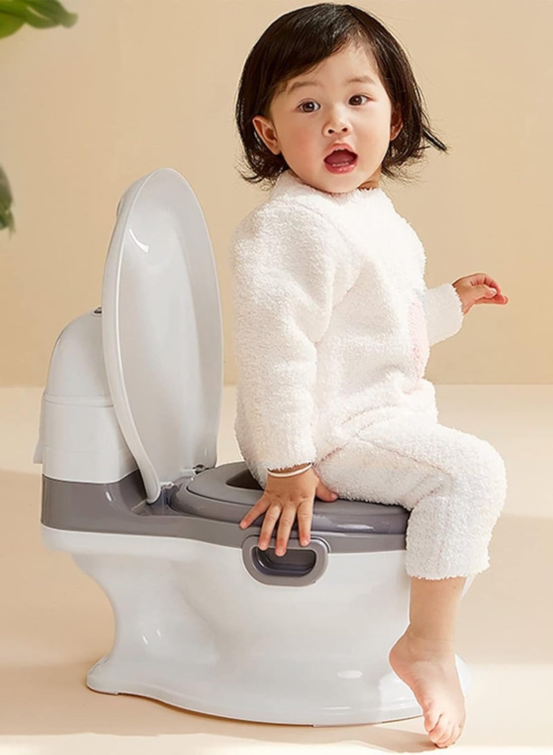 Kid Size Potty,Realistic Potty Training Toilet Looks and Feels Like an Adult Toilet - Potty Training Seat for Toddlers & Kids – Easy to Empty and Clean