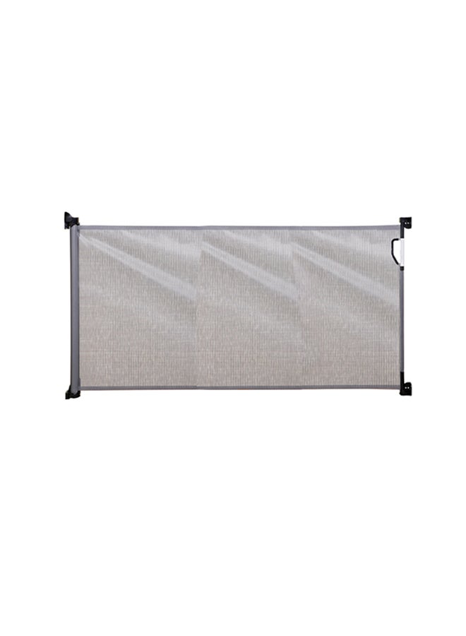 Retractable Baby Safety Gate, Extra Wide And Tall Mesh Gate - Grey