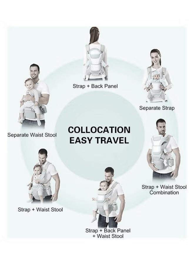 Multifunctional Waist Stool Hip Seat Carrier For 0-36 Months Baby