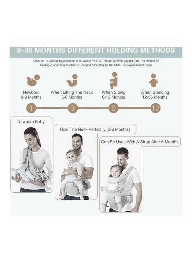 Multifunctional Waist Stool Hip Seat Carrier For 0-36 Months Baby