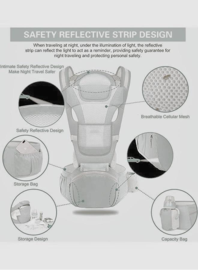 Multifunctional Waist Stool Hip Seat Carrier For 0-36 Months Baby