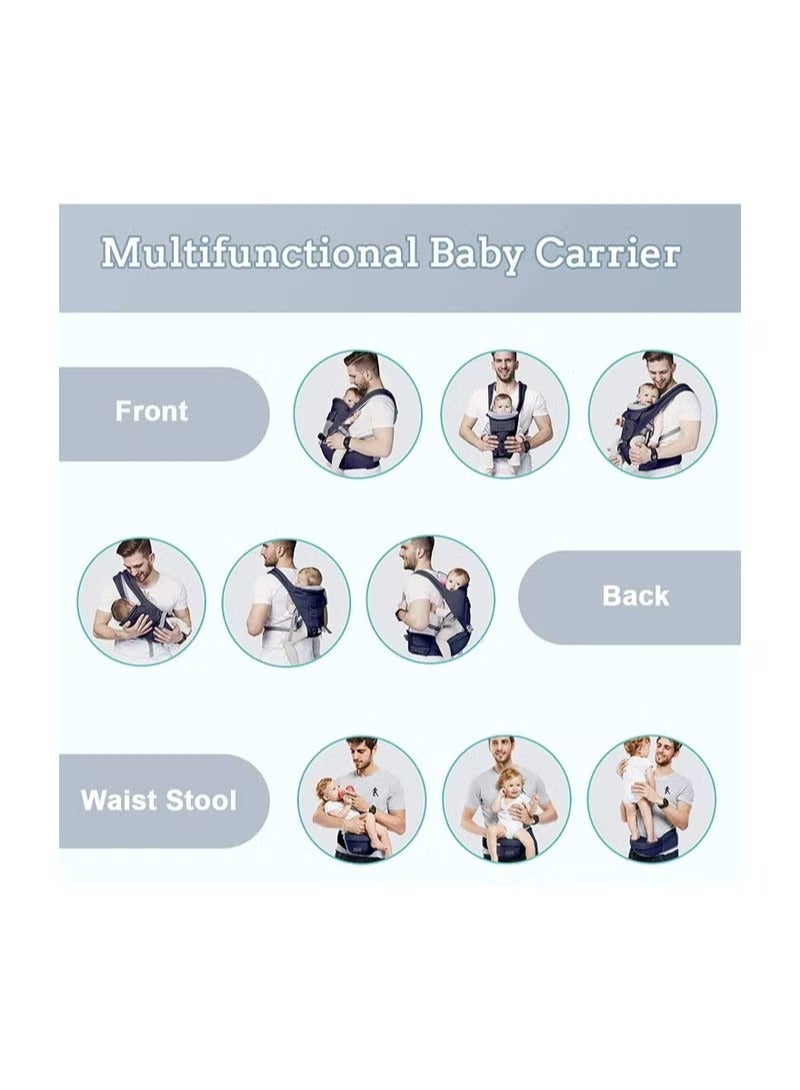 Baby Carrier Newborn to Toddler with Hip Seat Infant Holder for Carrying and Hiking