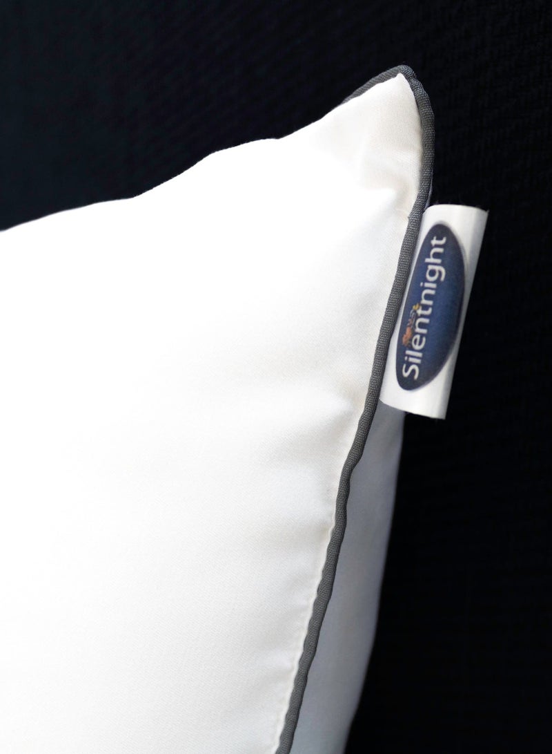 Luxury Micro Fibre Pillow with Silver Piping