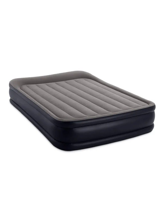 Pillow Style Air Mattress with Built In Electric Pump Combo in Gray and Blue Dimensions 203cm x 152cm x 46cm