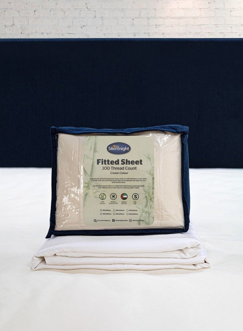 Bamboo Cream Fitted Sheet