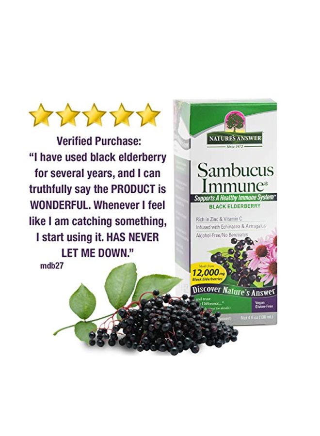 Ambucus Dietary Supplement, Original For Daily Immune And Antioxidant Support 4 Fl Oz