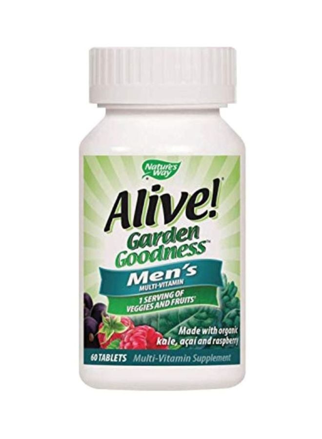 Alive! Garden Goodness Men's Multivitamin - 60 Tablets