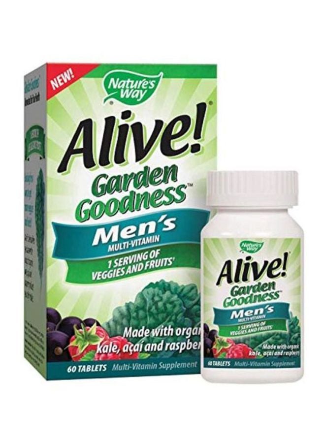 Alive! Garden Goodness Men's Multivitamin - 60 Tablets