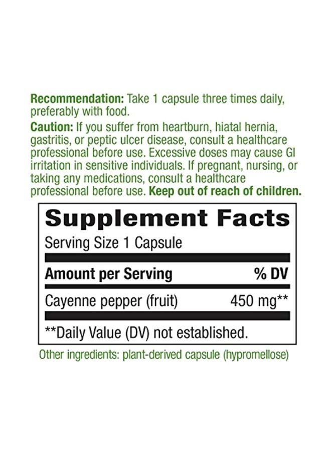 Cayenne Pepper Dietary Supplement - 180 Count