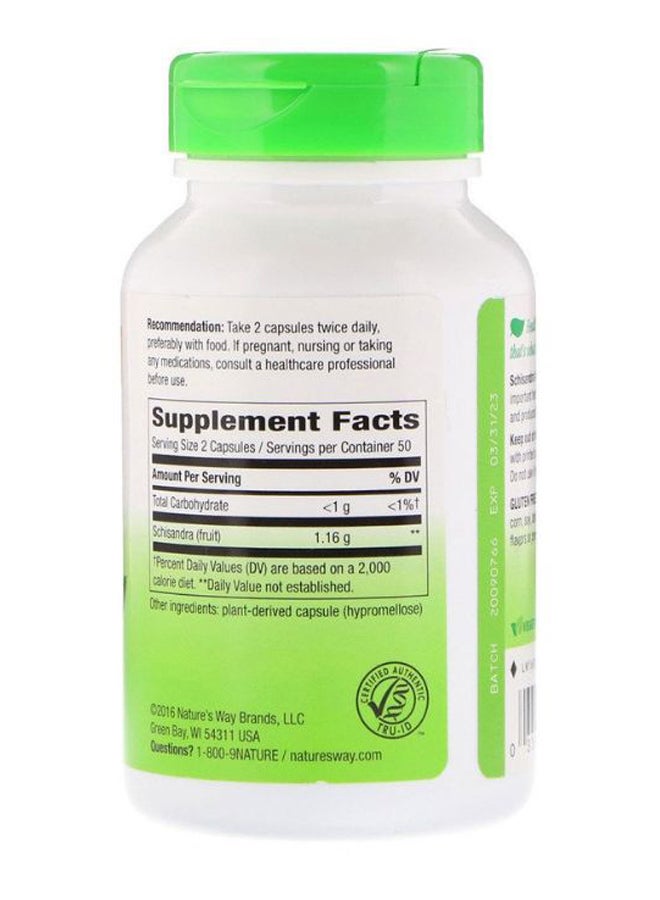 Schisandra Fruit Dietary Supplement 100 Capsules