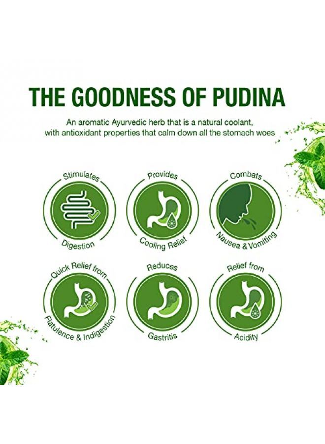 DABUR Pudin Hara Active 30ml (Pack of 4), Green