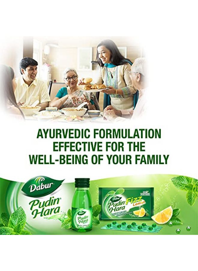 DABUR Pudin Hara Active 30ml (Pack of 4), Green