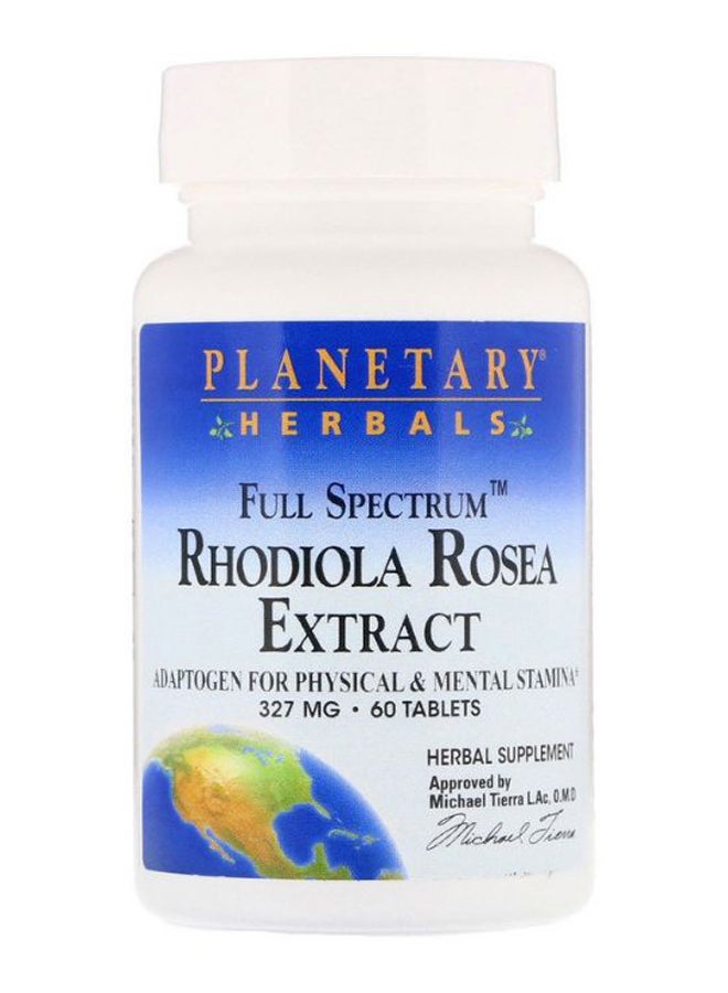 Full Spectrum Rhodiola Rosea Extract Herbal Supplement - 60 Tablets