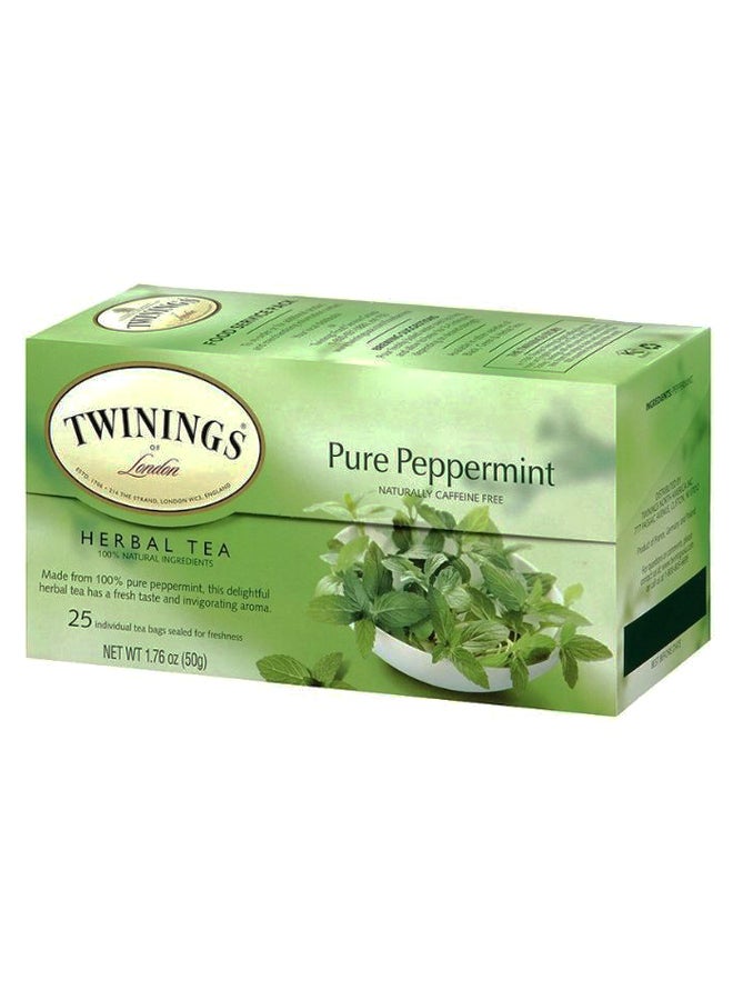 Pure Peppermint Caffeine Free - 25 Herbal Tea Bags