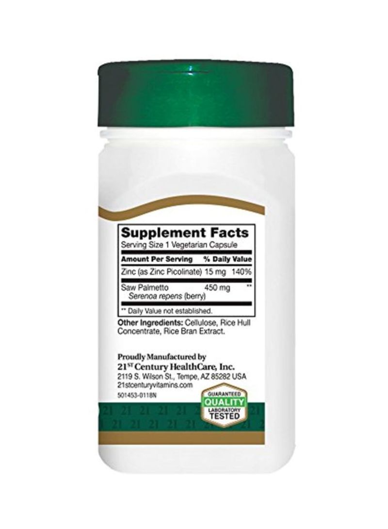 Saw Palmetto Supplement 450mg - 60 Vegetarian Capsules