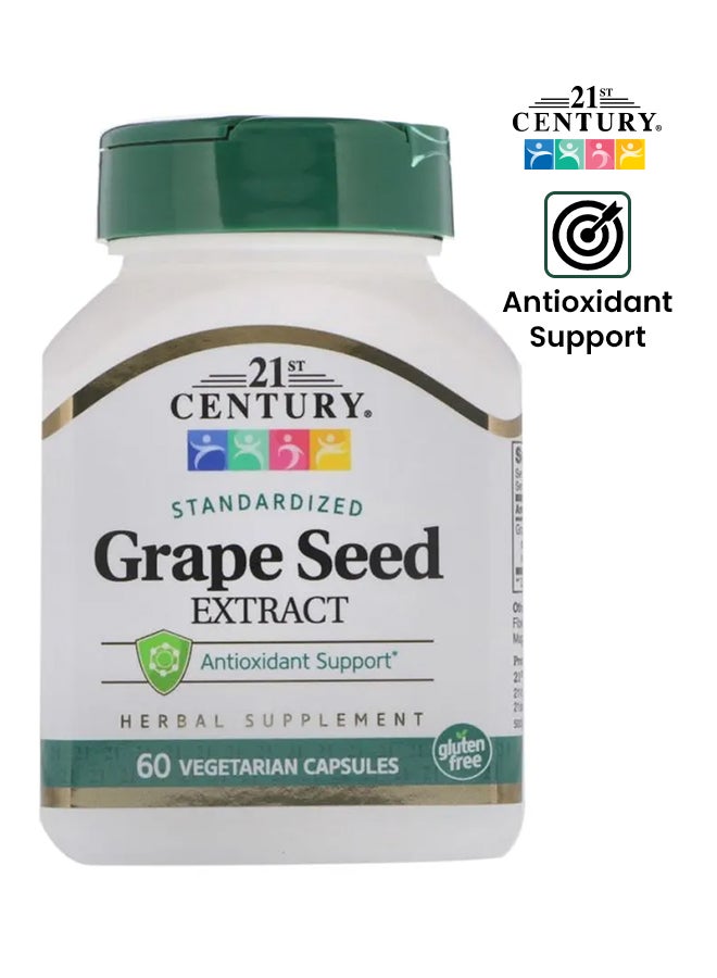 Grape Seed Extract Herbal Supplement - 60 Vegetarian Capsules