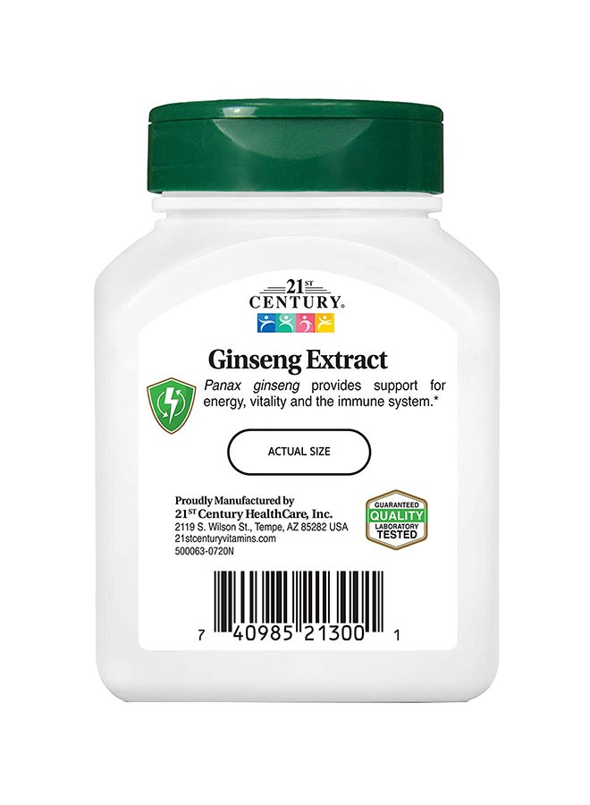 Ginseng Extract Herbal Supplement - 60 Vegetarian Capsules