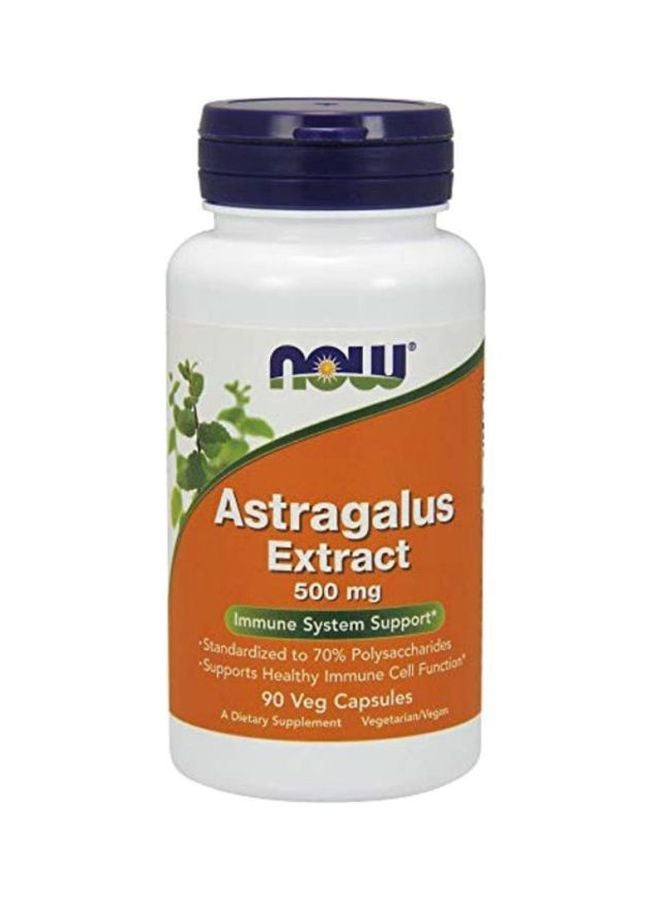 Astragalus Extract 500mg Dietary Supplement - 90 Capsules